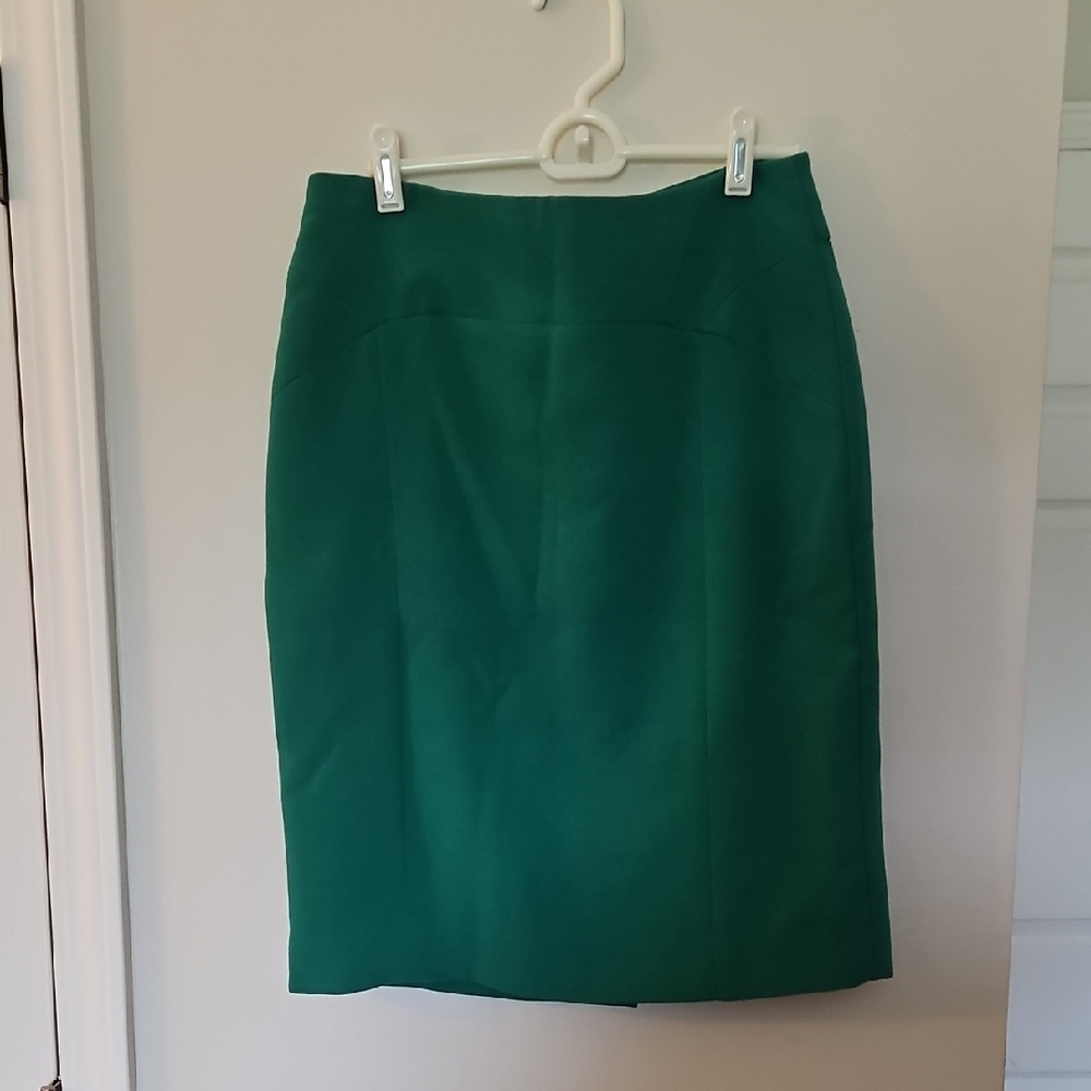 The Limited Green Pencil Skirt Knee-Length Workwear